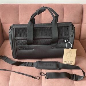 Wild One Black TSA Travel Carrier for Dogs